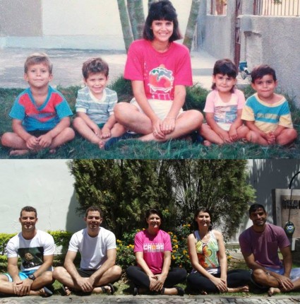 Mutter-und-Kinder Mama Elizete y sus 4 hijos