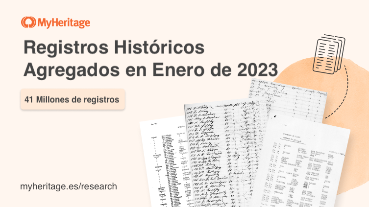 MyHeritage agrega 41 millones de registros históricos en enero de 2023