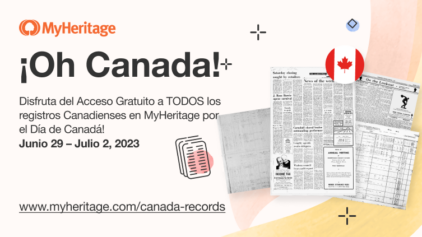 ¡Celebre el Día de Canadá con acceso gratuito a todos los registros canadienses en MyHeritage!