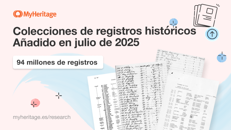 MyHeritage añade 94 millones de registros históricos en julio de 2025