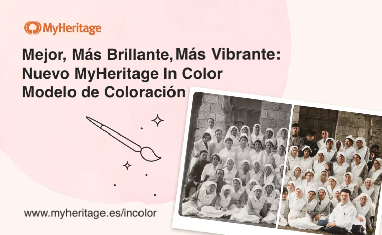 Nuevo y Mejorado Modelo de Coloración para MyHeritage In Color™