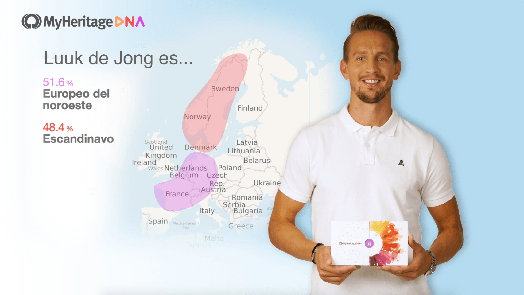 Resultados de ADN MyHeritage de De Jong