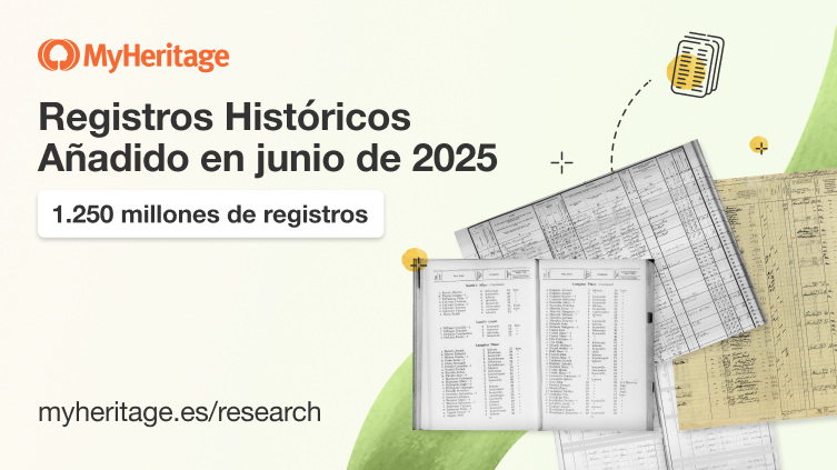 MyHeritage añade 1.250 millones de Registros Históricos en Junio de 2025