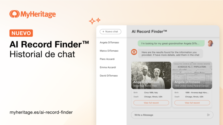 Nuevo: historial de chat de AI Record Finder™
