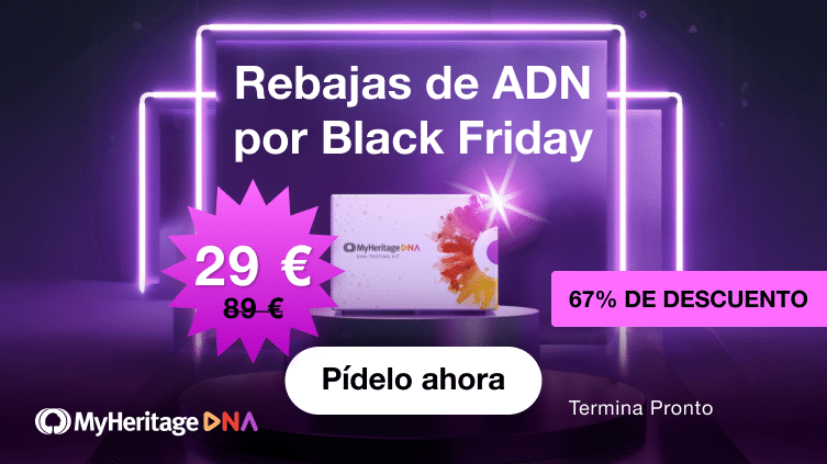 Black Friday Comienza Ahora: ¡Kits de ADN de MyHeritage por sólo 29€!