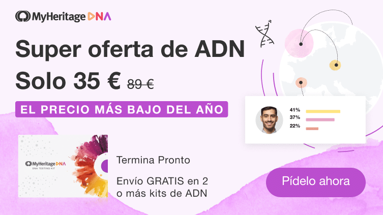 ¡El precio más bajo del año para MyHeritage ADN!