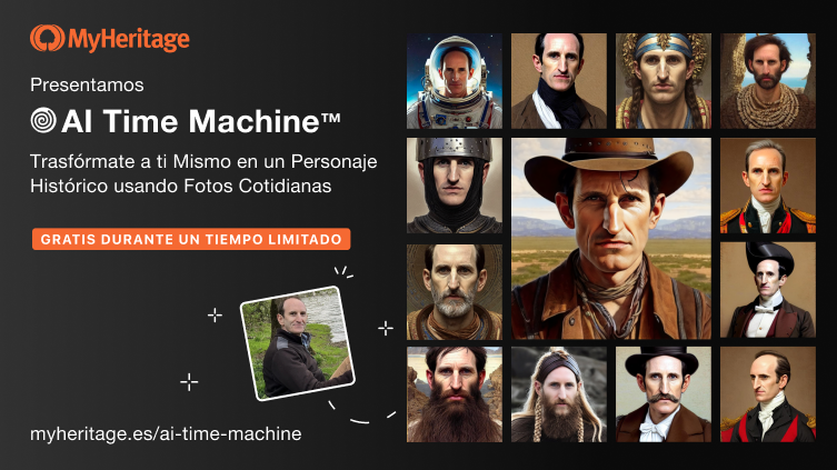 Presentamos AI Time Machine™: ¡Transfórmate en un personaje histórico utilizando tus fotos del día a día!