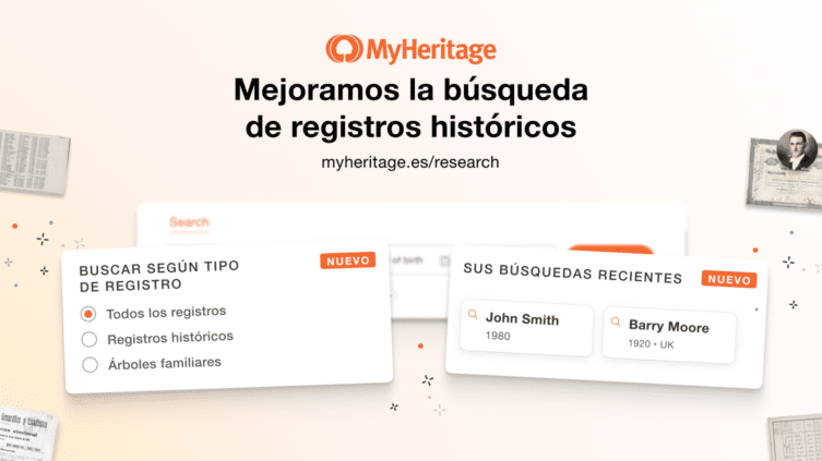 Mejoras en la experiencia de búsqueda de registros históricos en MyHeritage