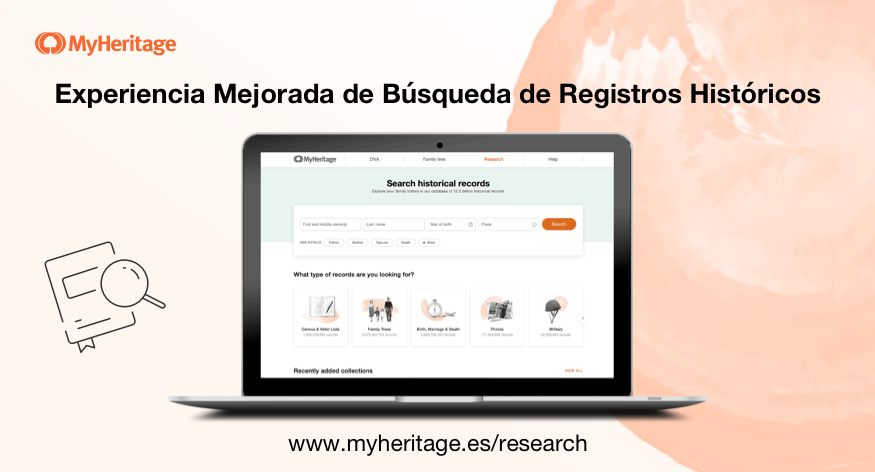 El Buscador de Registros Históricos de MyHeritage ha sido Mejorado