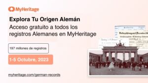 Acceso gratuito a todos los Registros Alemanes en MyHeritage
