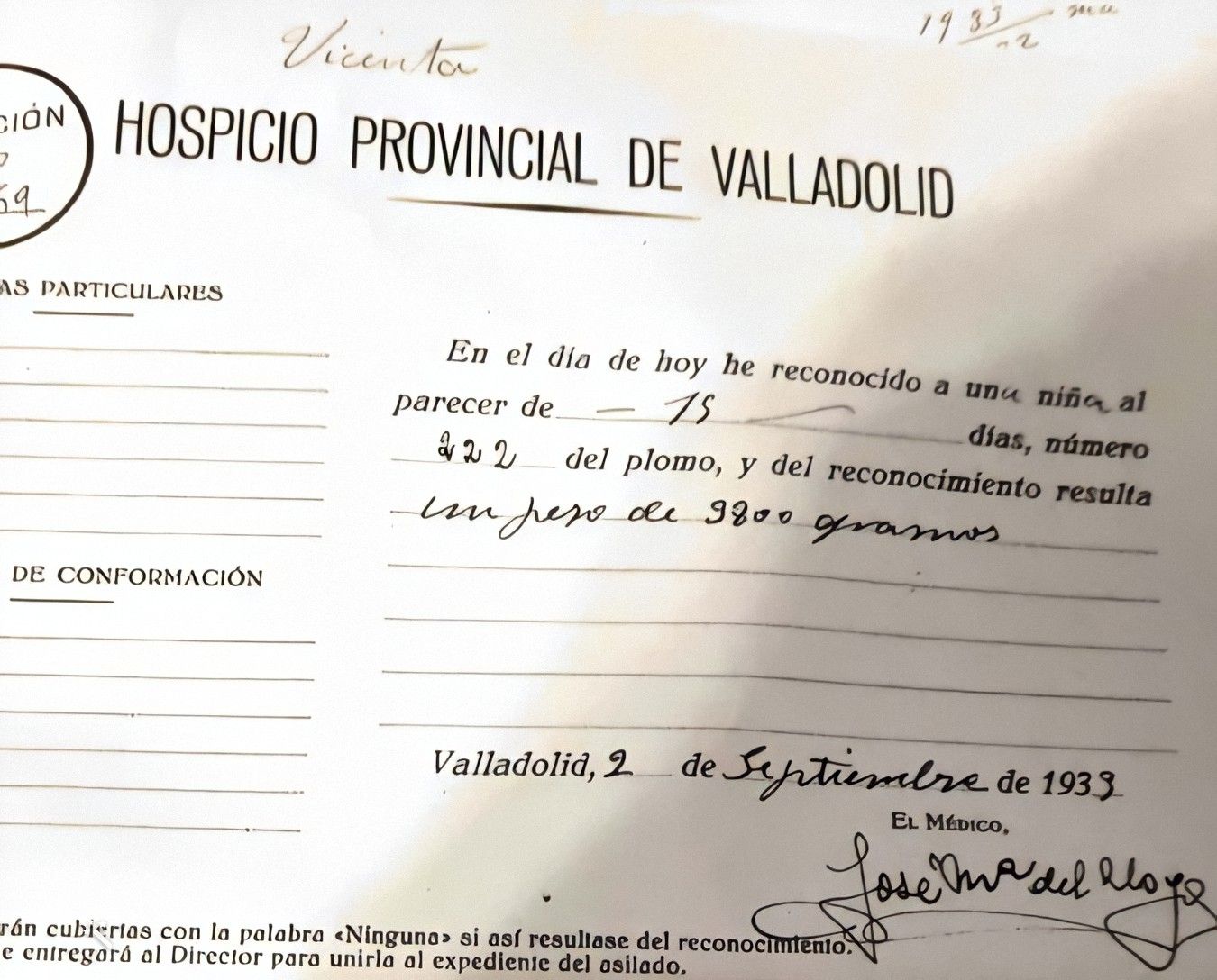 Hospicio Valladolid_Expósitos