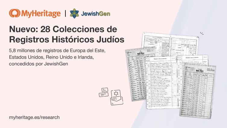 MyHeritage añade 28 Colecciones de Registros Históricos Judíos