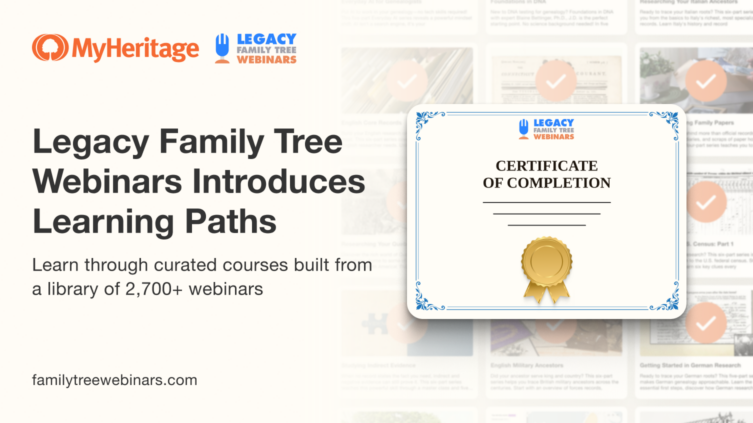 Legacy Family Tree Webinars presenta Rutas de Aprendizaje