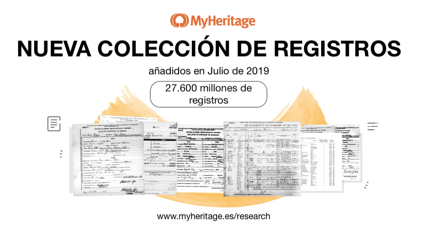 Nuevas Colecciones de Registros Añadidos en Julio de 2019