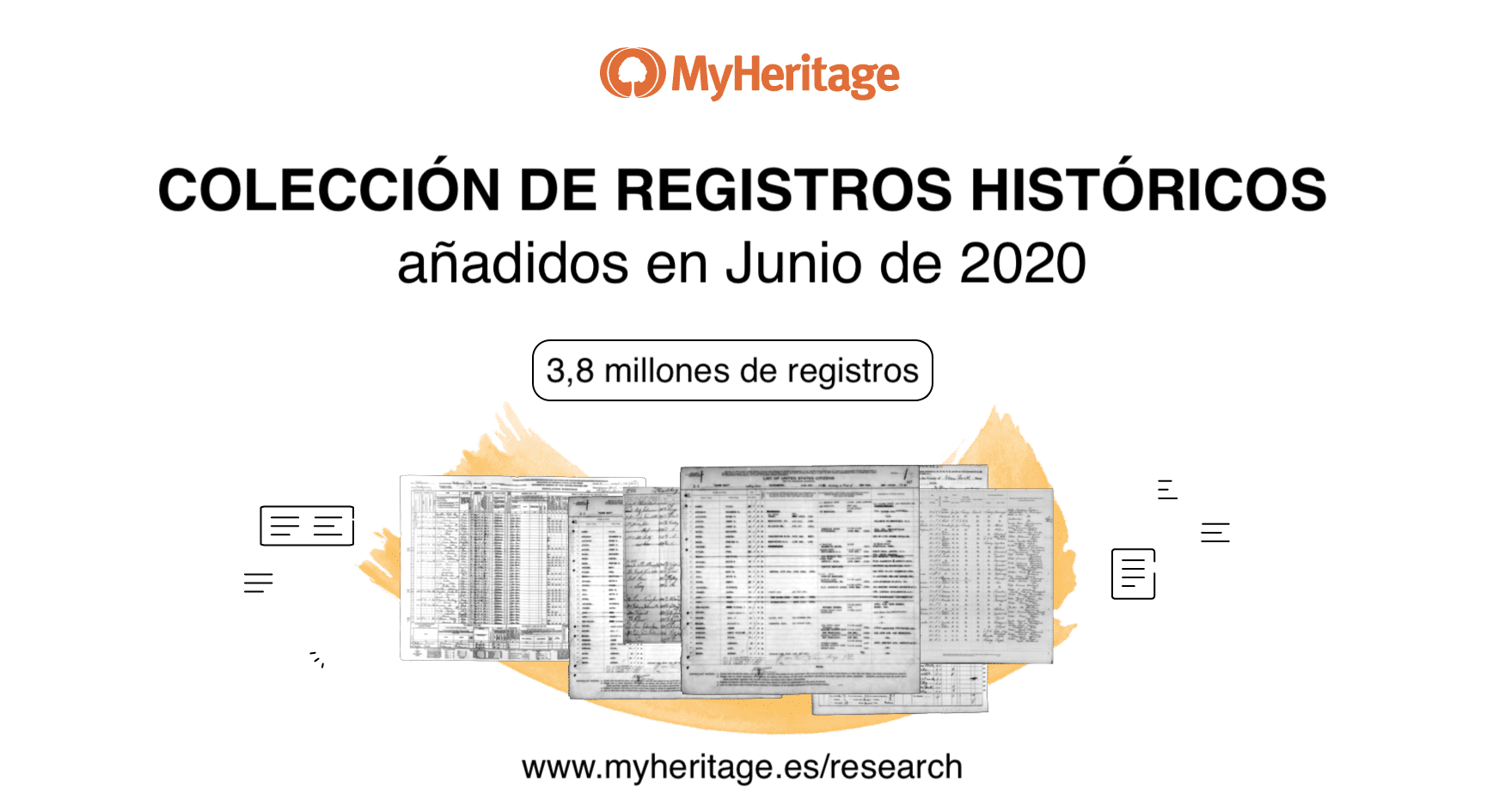 Colecciones de Registros Históricos Añadidas en Junio de 2020