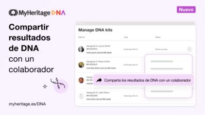 Nuevo: comparta resultados de ADN con un colaborador