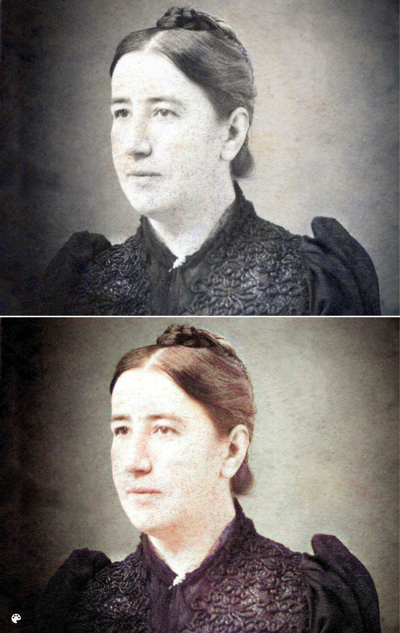 Foto original (arriba): «Cesárea Garbuno (c) Archivo de José Gaytán de Ayala Díez de Rivera»