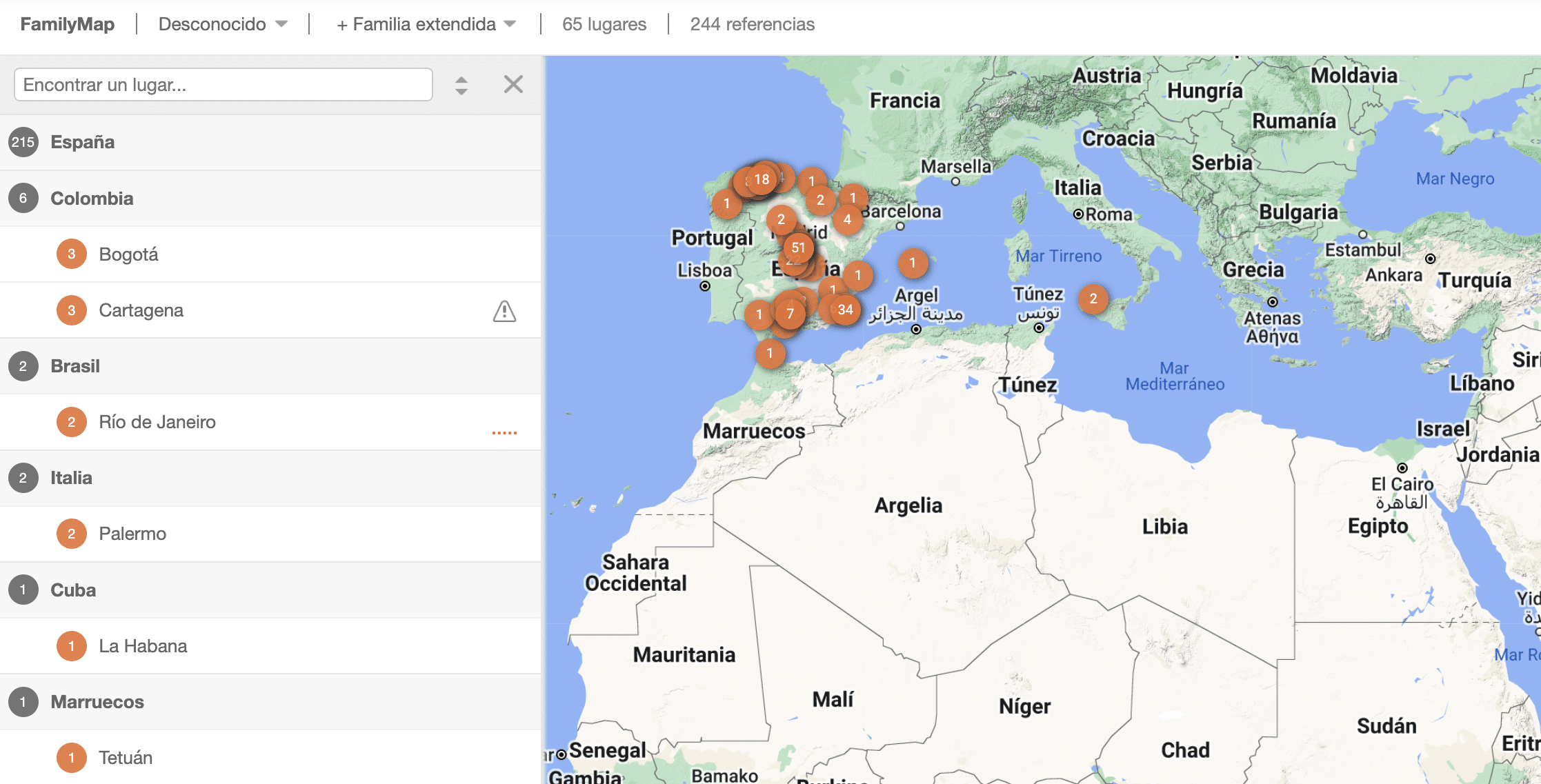 lugares historia familiar, origen lugares genealogia