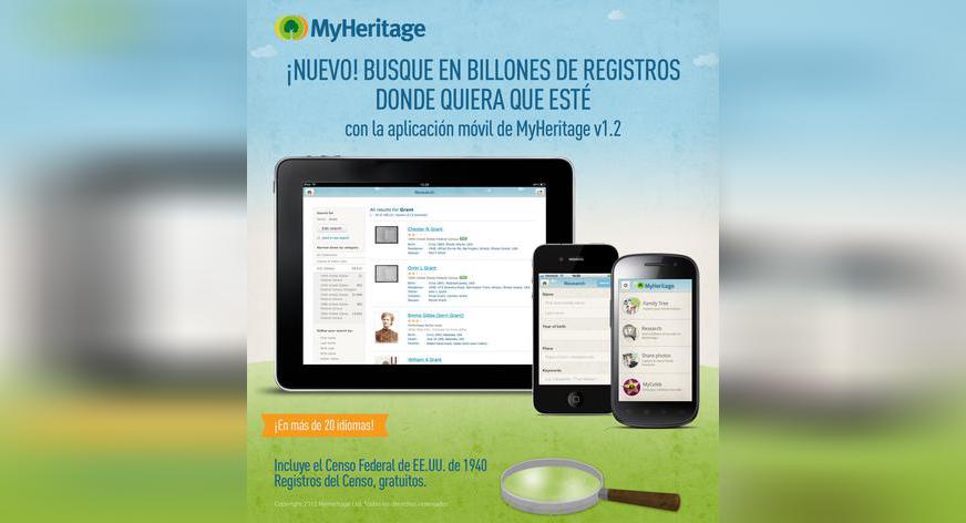 ¡NUEVO! Investigue en donde quiera que esté con la nueva actualización de la aplicación móvil de MyHeritage