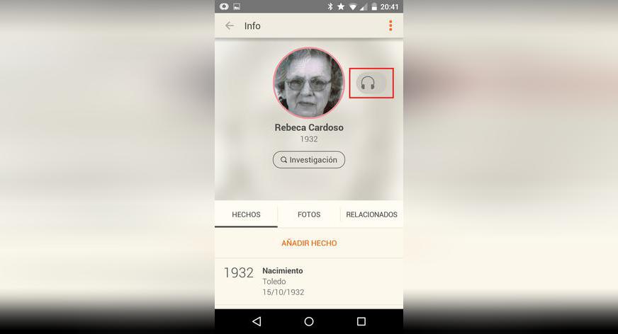 Nuevo: Grabaciones de Audio para entrevistar a sus parientes