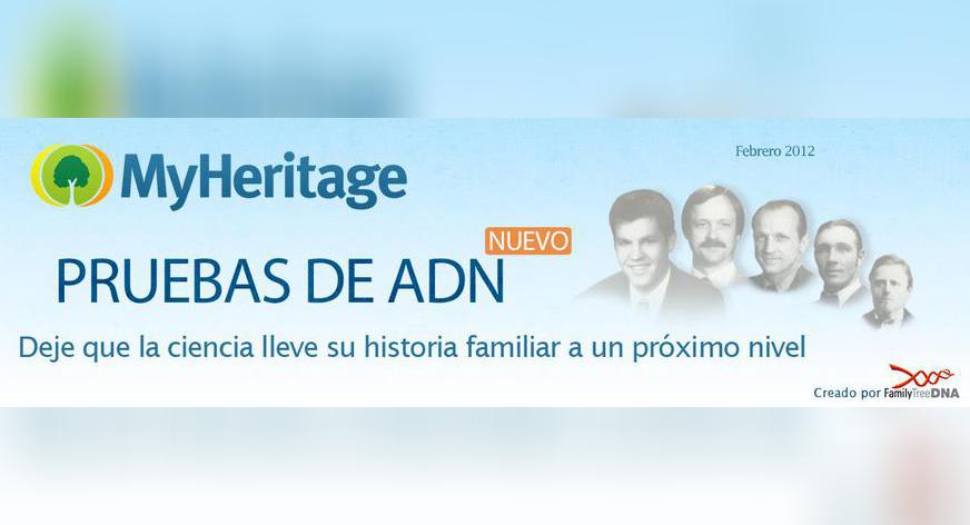 NUEVO: ¡Pruebas de ADN para Genealogía en MyHeritage!
