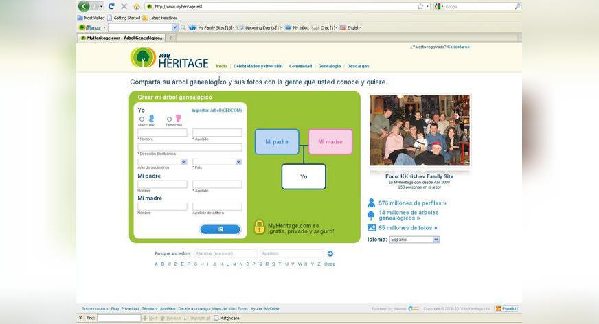 ¿Qué es MyHeritage.com?