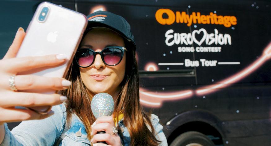 ¡Estamos Siguiendo el Bus Eurovisión de MyHeritage!