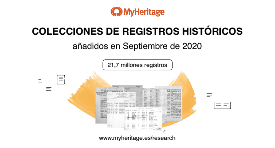 Colecciones de Registros Históricos Añadidas en Septiembre de 2020