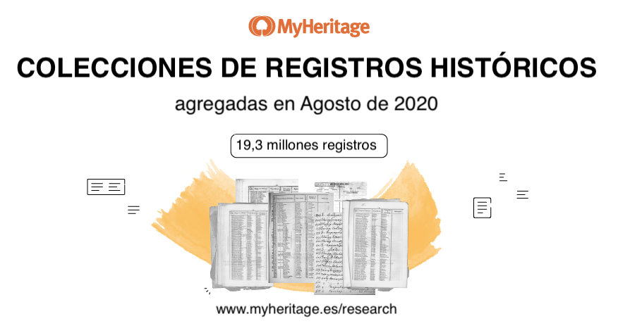 Se añaden Colecciones de Registros Históricos en Agosto de 2020