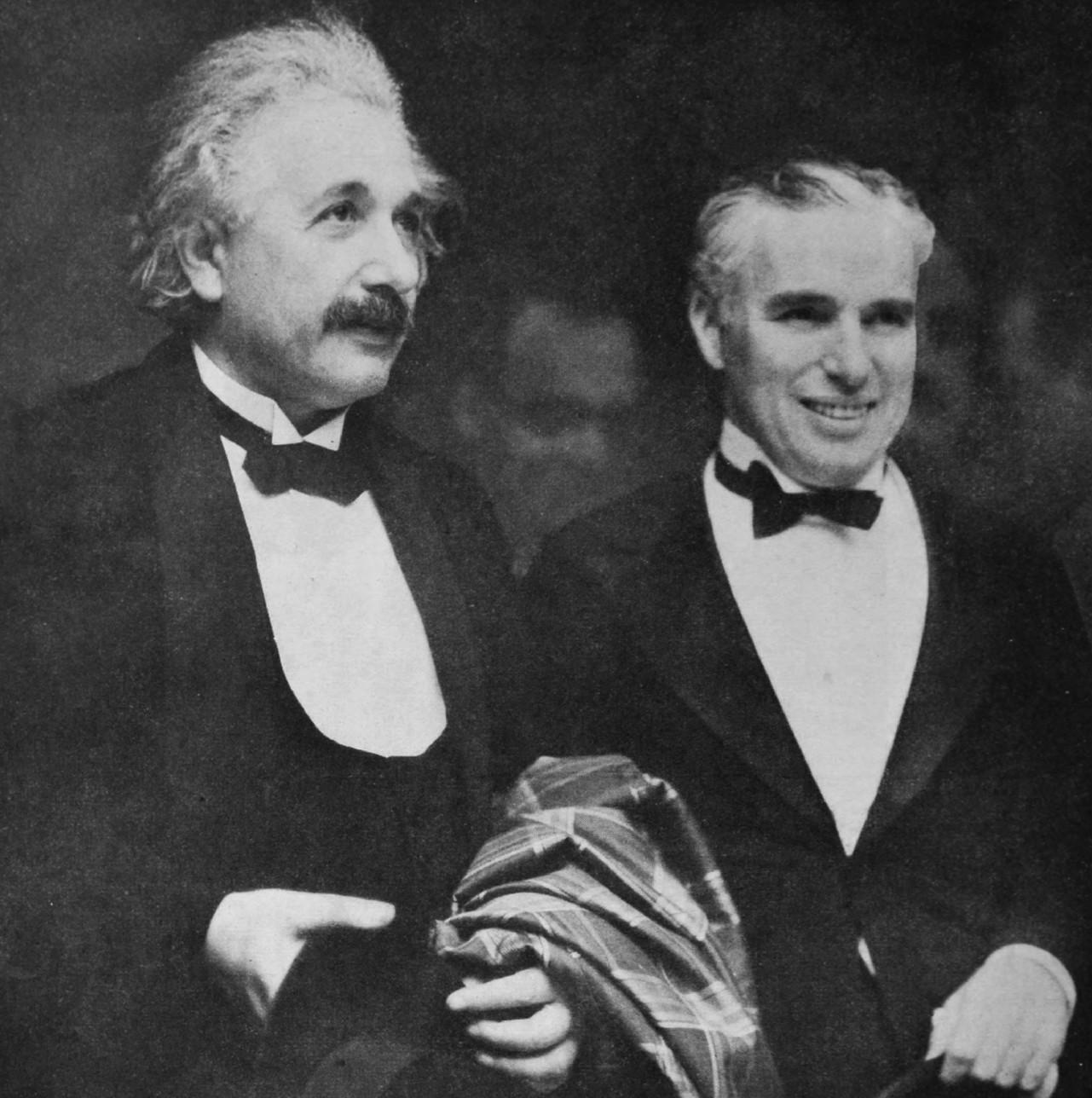 Albert Einstein y Charlie Chaplin en la premiere de "Luces de la Ciudad",1931